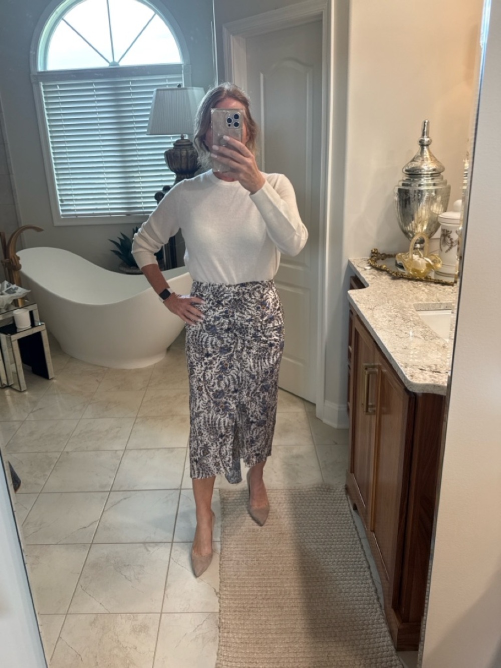 Veronica Beard Pixie Silk Blend Asymmetrical Midi Skirt Size 4